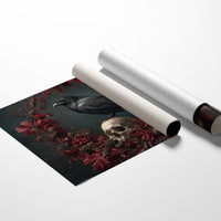 Raven's Crimson Autumn Vigil