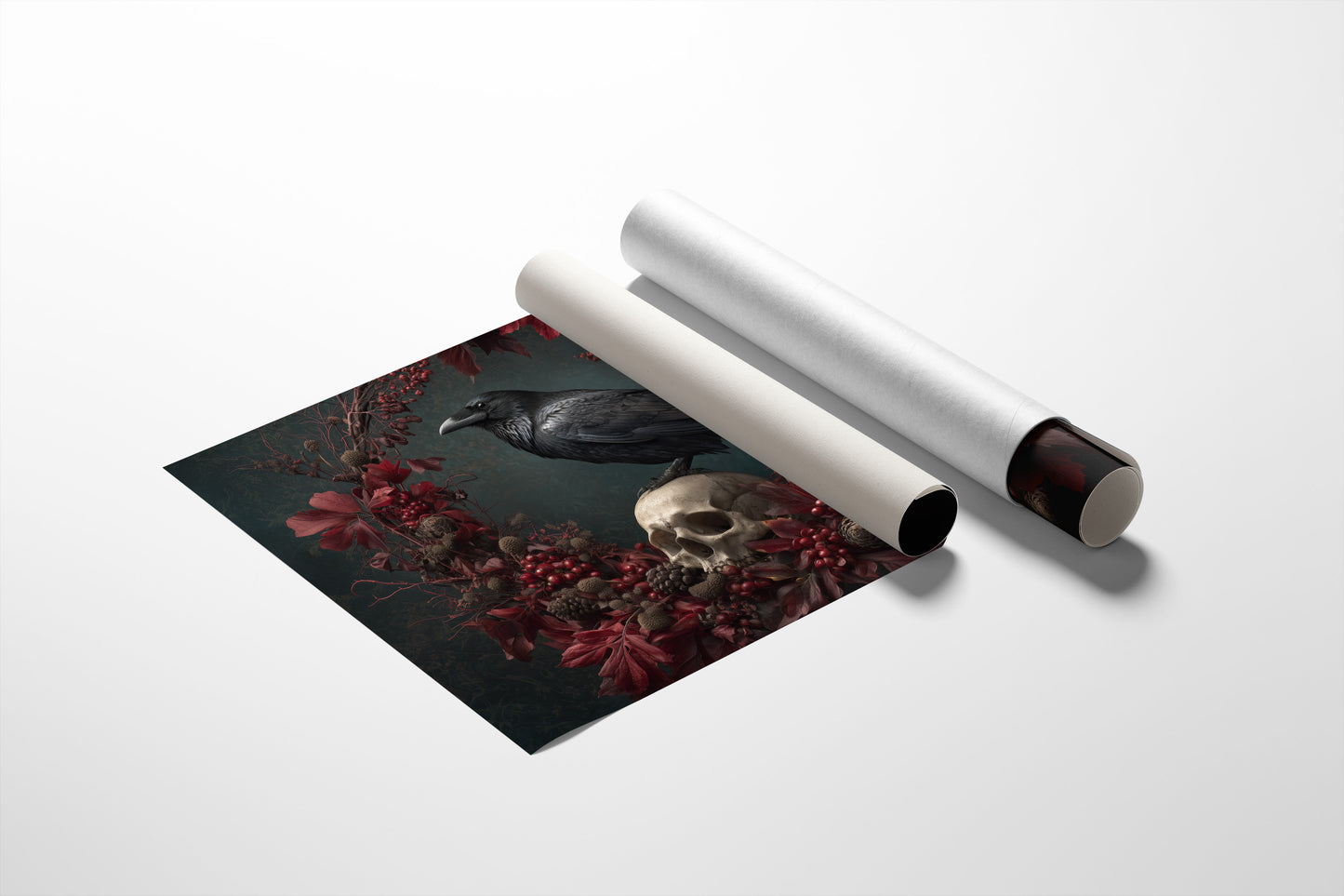 Raven's Crimson Autumn Vigil