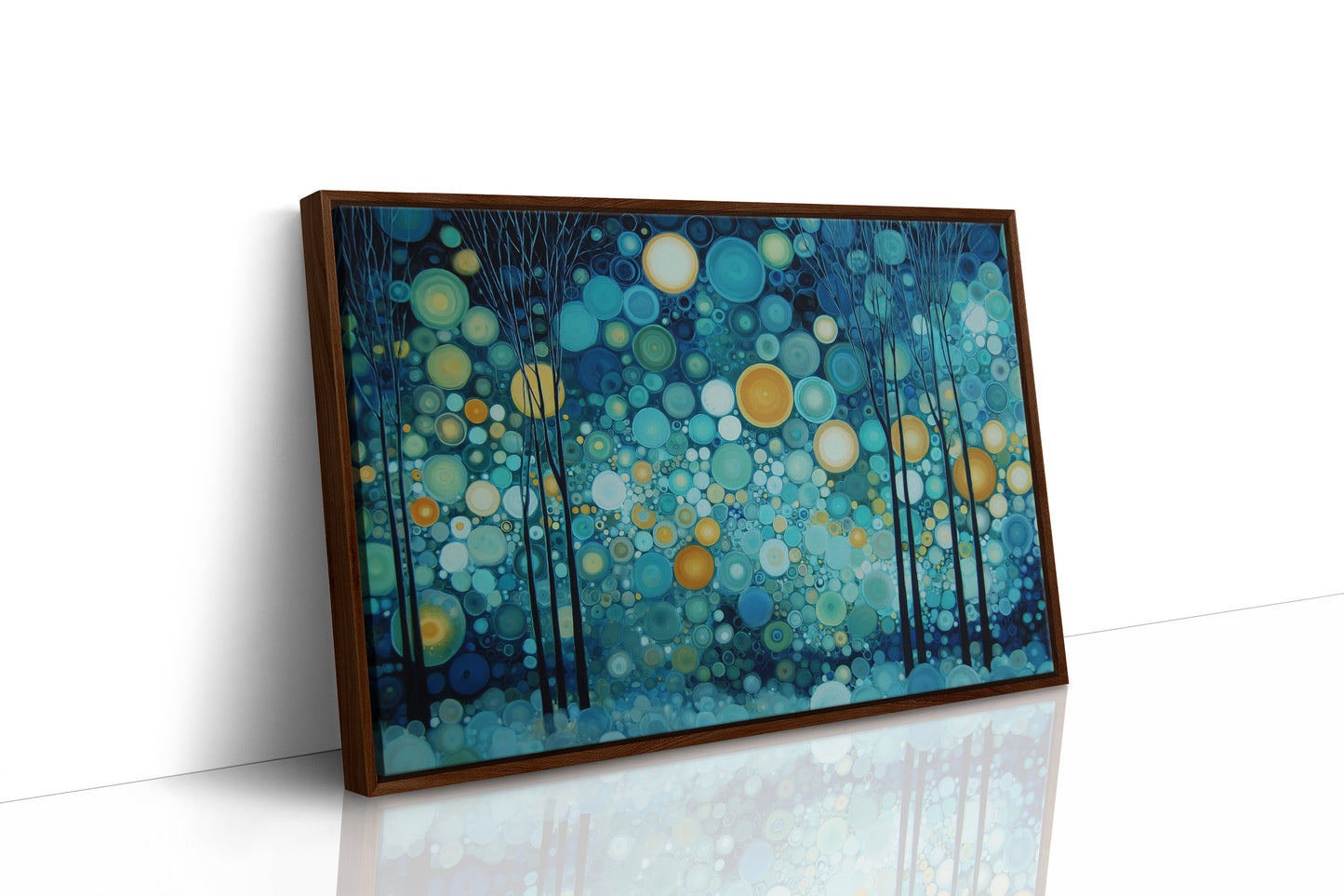 Fireflies Dance Through Midnight Forest