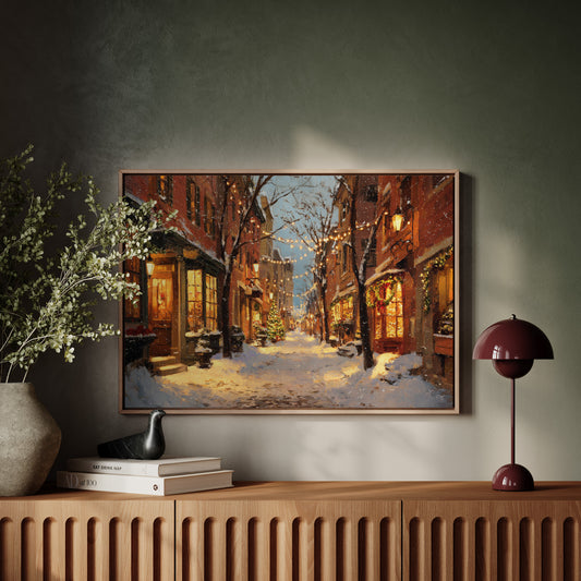 Beneath Twinkling Winter Lights