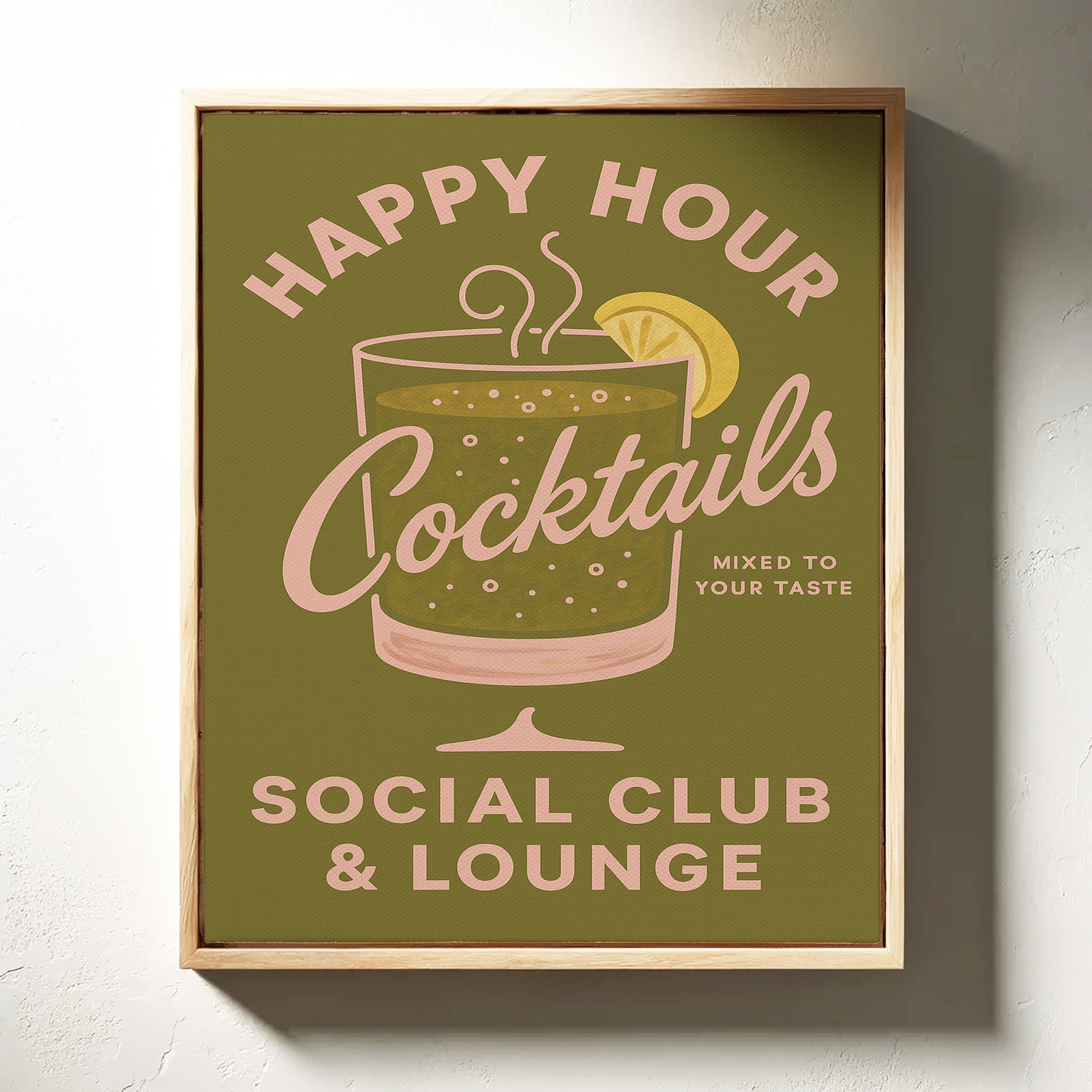 Happy Hour Cocktails Lounge Print