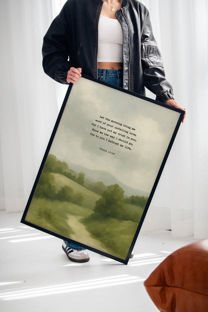 Morning Trust Psalm 143:8 Landscape Print