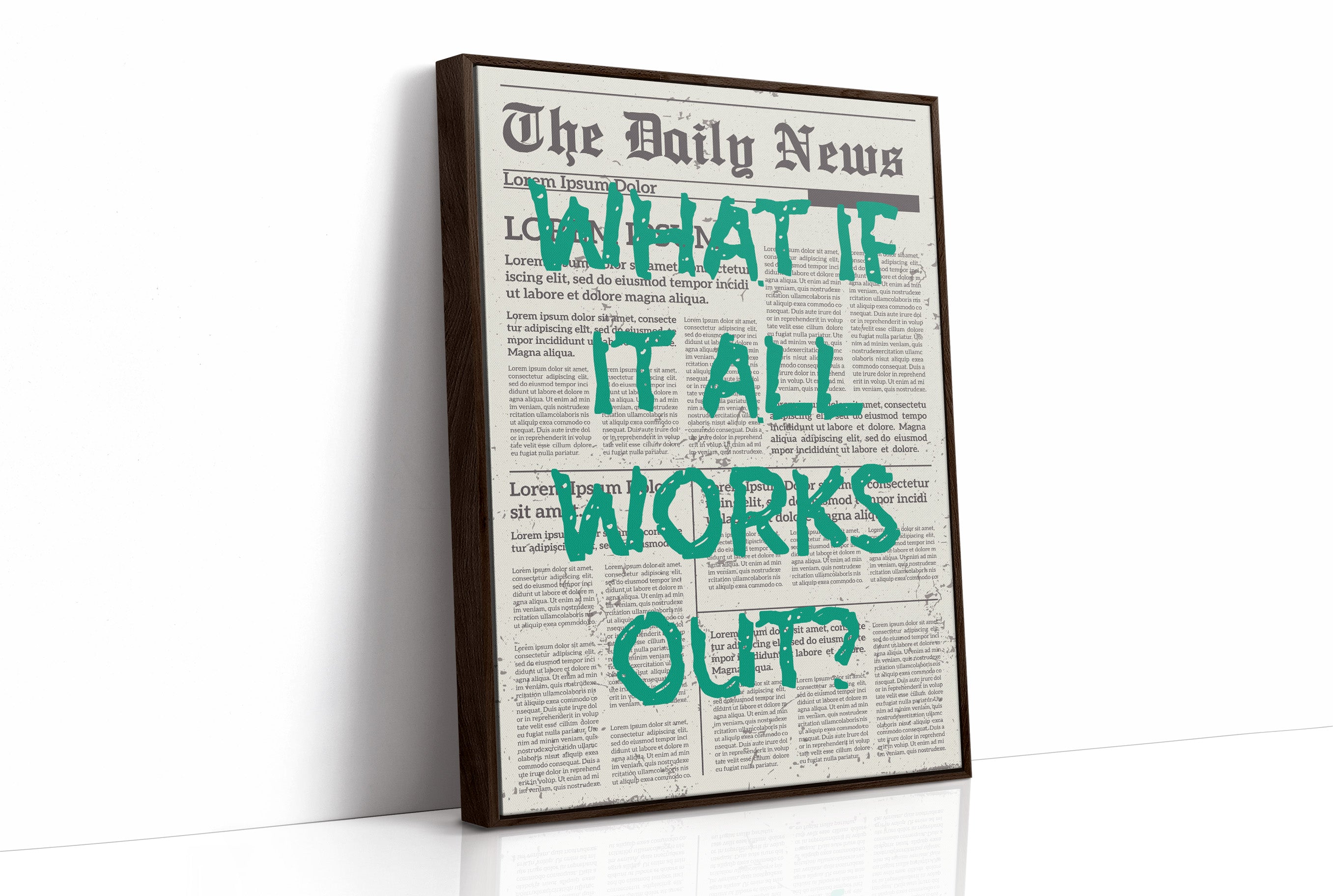 What If It All Works Out? Emerald Newsprint Edition