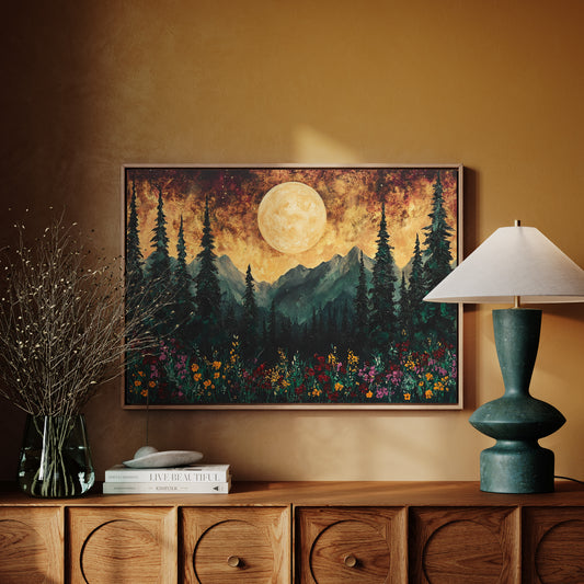 Alpine Meadows Catch Moonlight's Gold