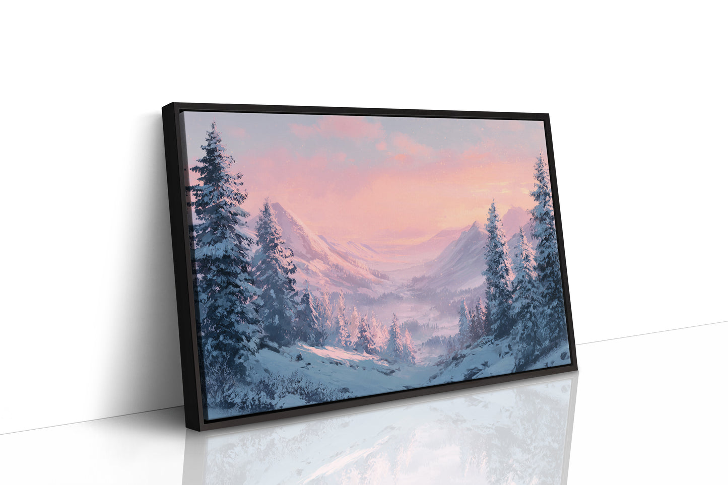 Snow Peaks Blush At Dawn