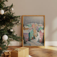 Pastel Houses Share Winter Stories