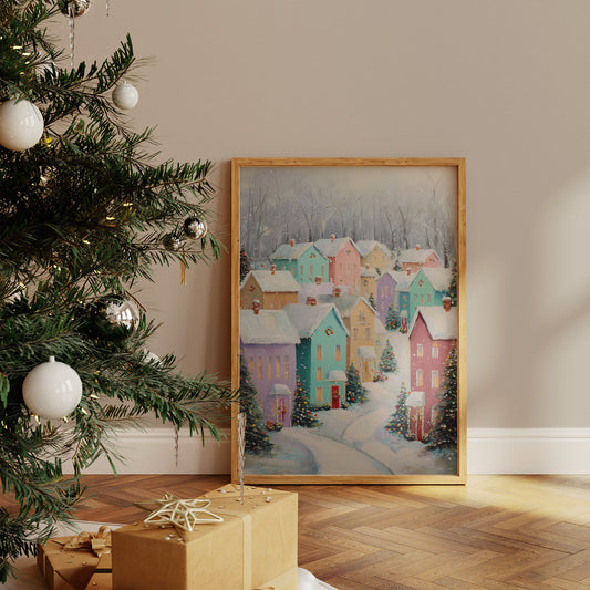 Pastel Houses Share Winter Stories