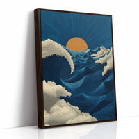 The Sun Meets the Wave Halfway