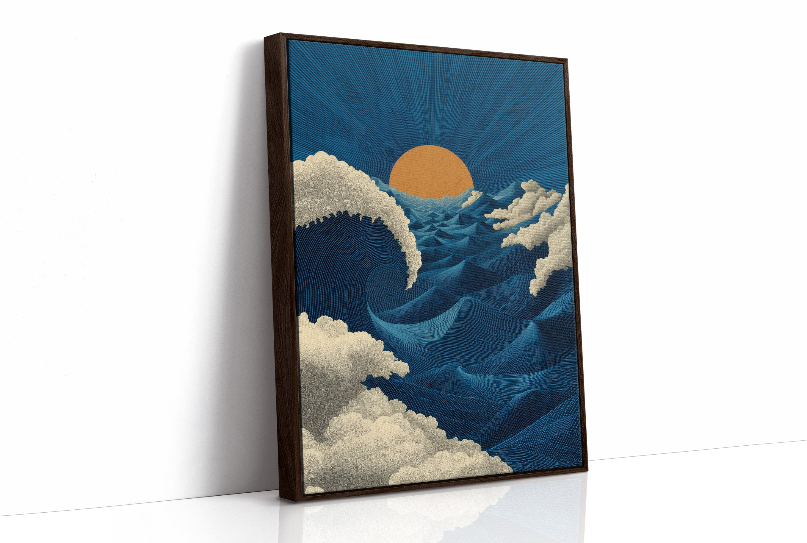 The Sun Meets the Wave Halfway