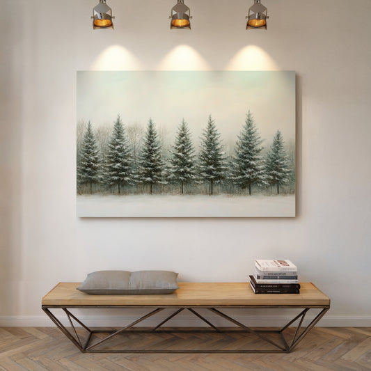 Evergreens Stand Their Winter Watch
