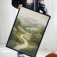 Guided Morning Path Psalm 143:8 Art Print
