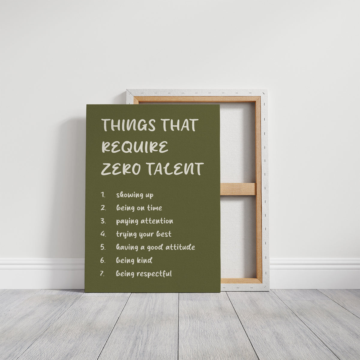 Things That Require Zero Talent, Olive Marker