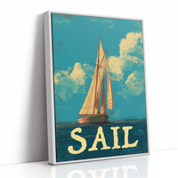 Voyage Beyond Words: Vintage Maritime Poster