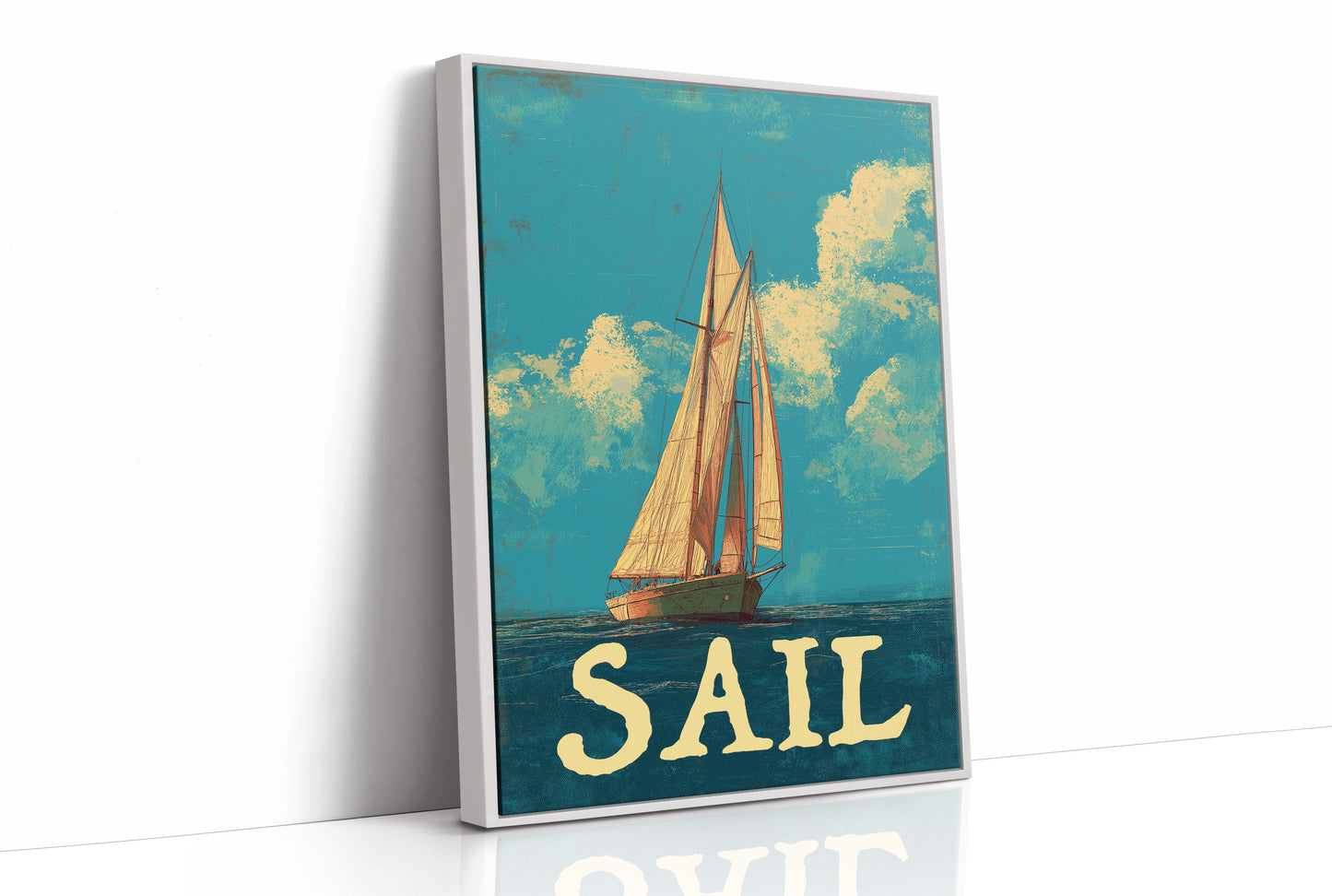 Voyage Beyond Words: Vintage Maritime Poster