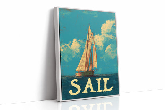 Voyage Beyond Words: Vintage Maritime Poster