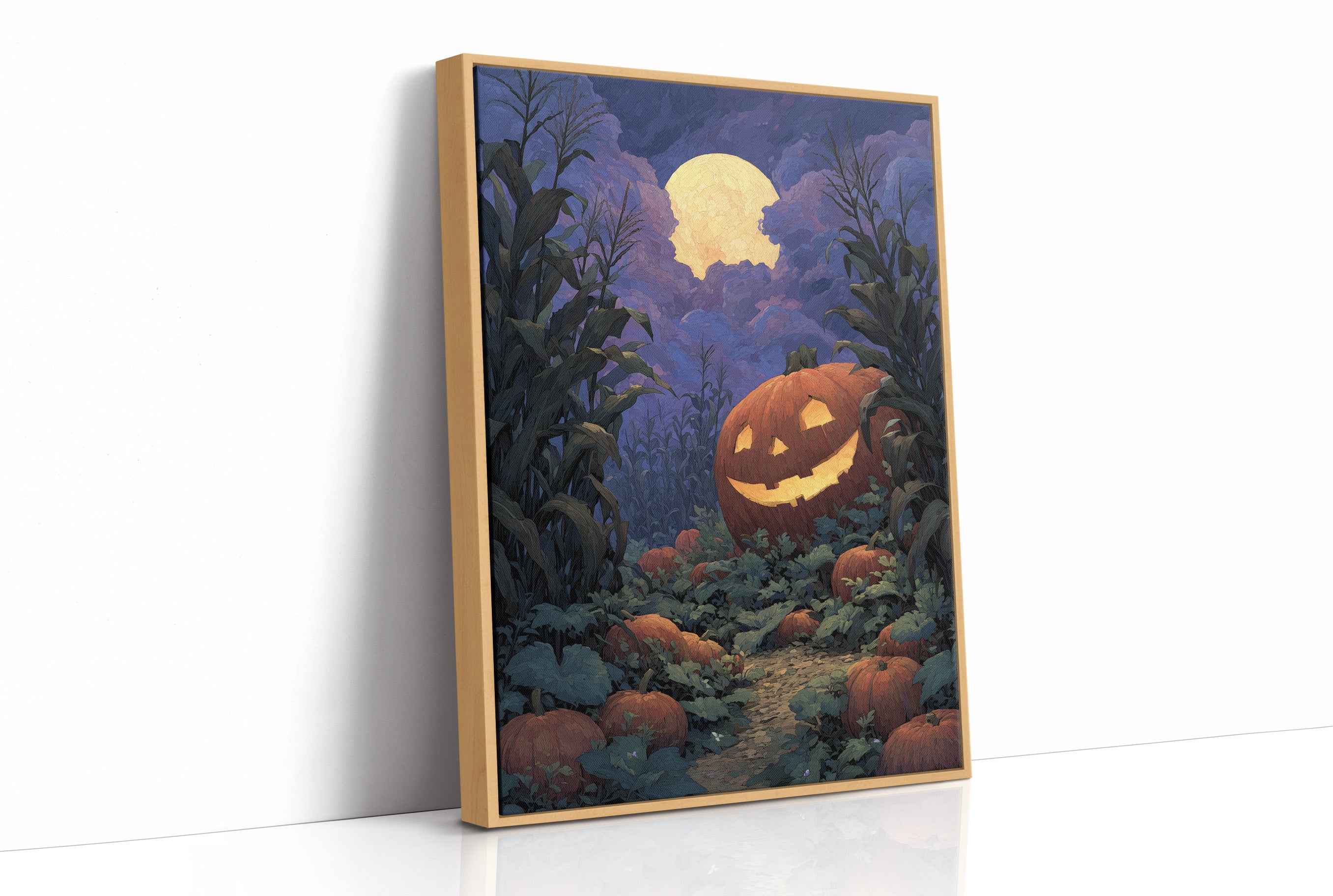Grinning Beneath the Harvest Moon