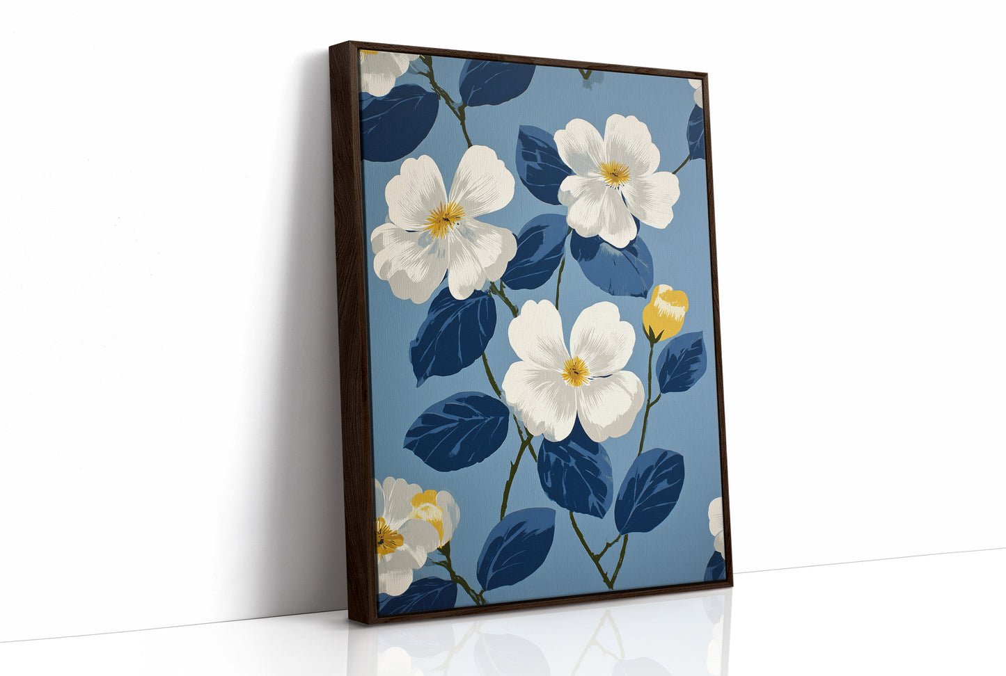 White Magnolias on a Blue Afternoon