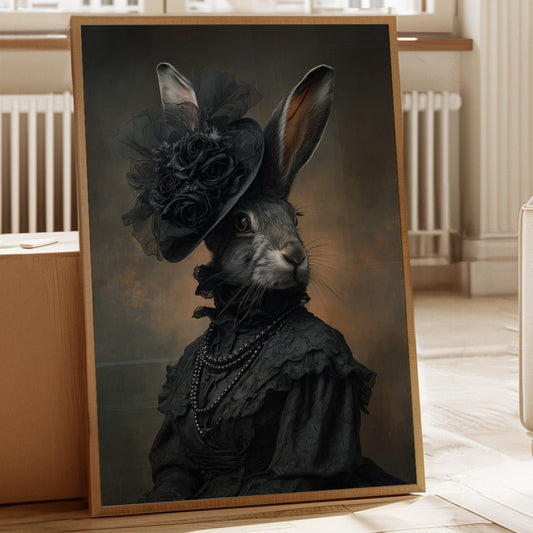 A Rabbit's Midnight Elegance