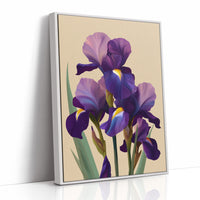 Three Irises Before Dusk