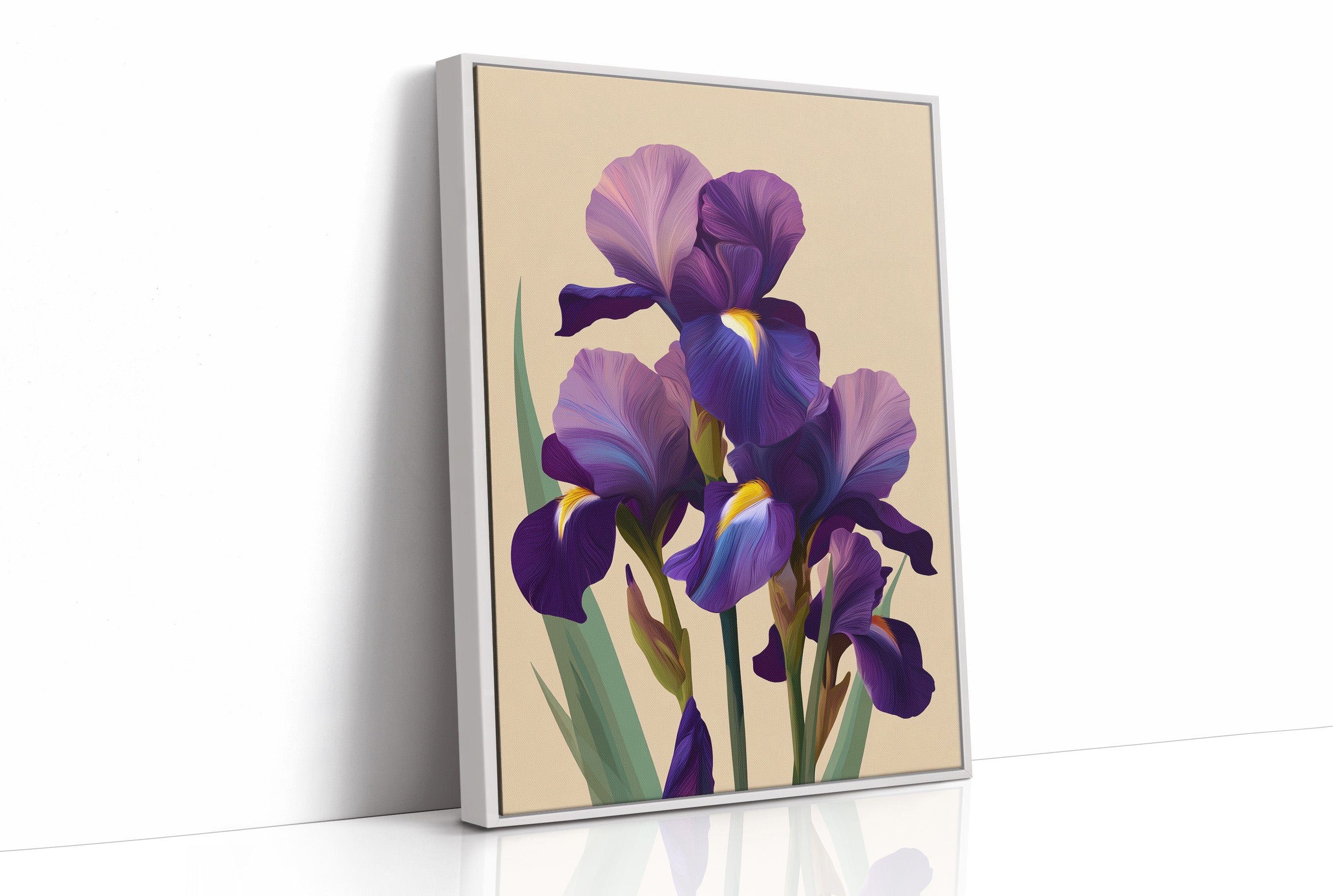 Three Irises Before Dusk