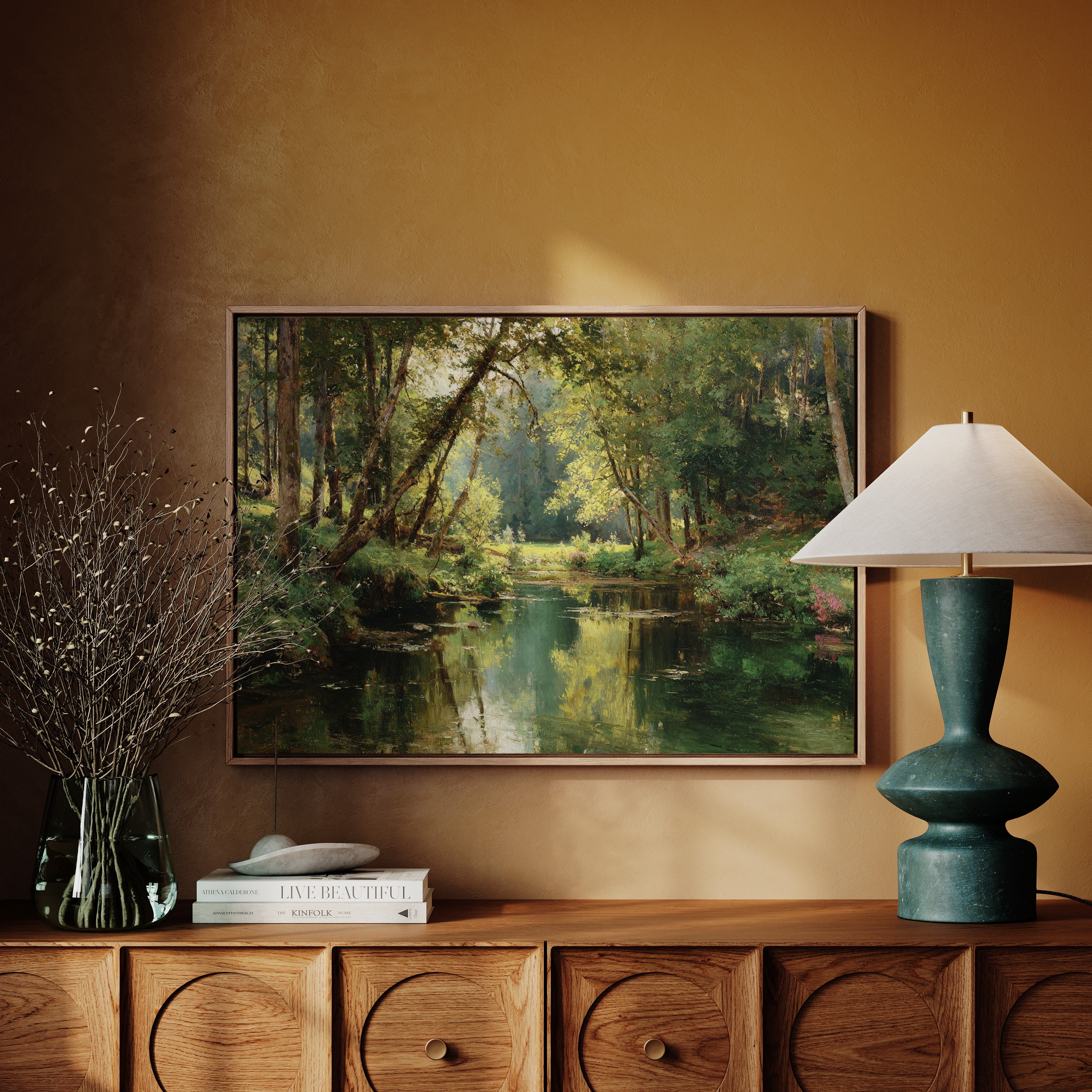 Summer Light Dances Through Forest Stream
