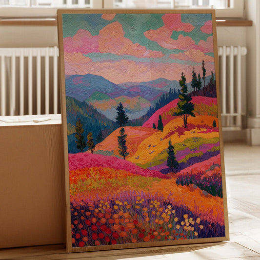 Fields Ablaze With Color
