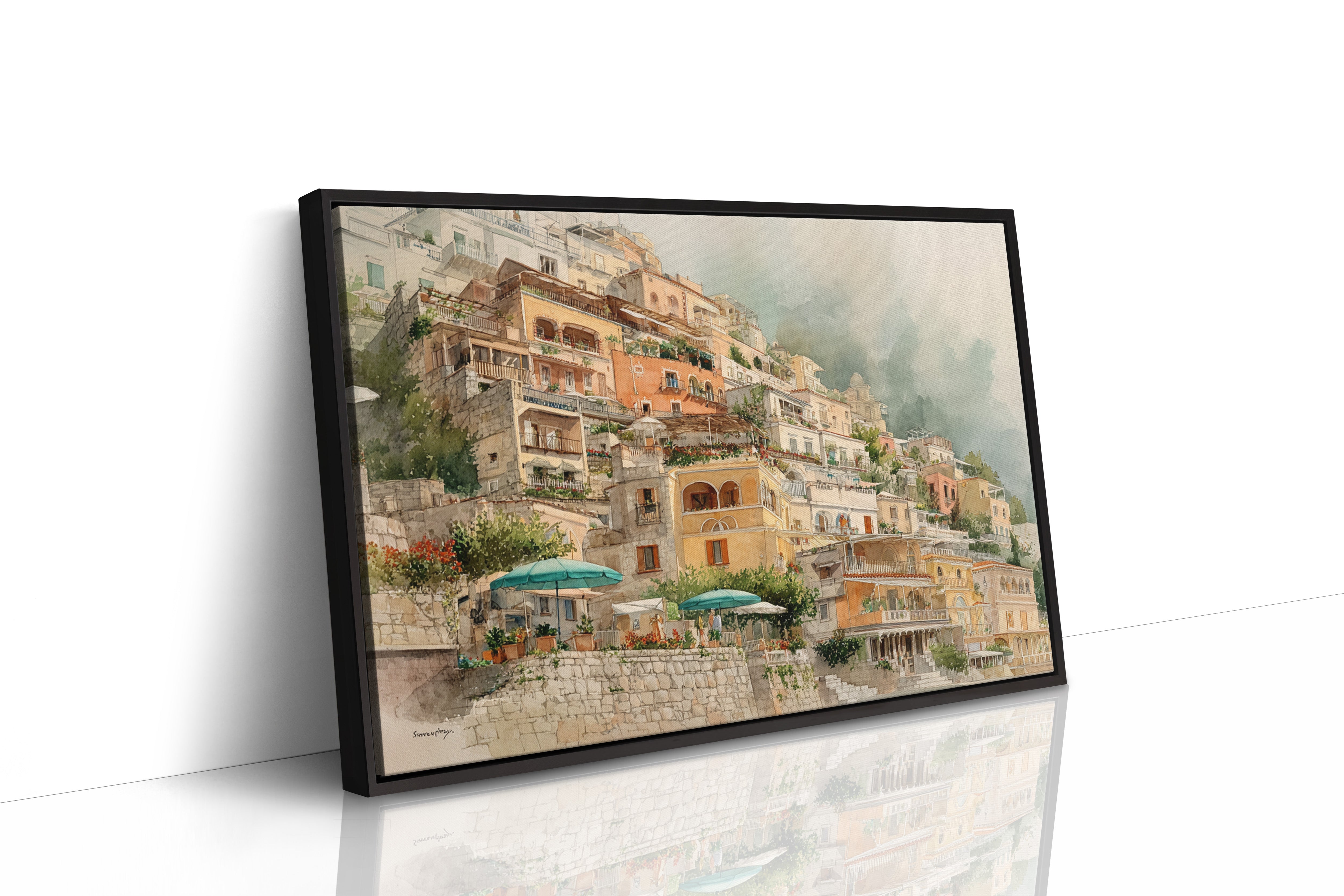 Sunlit Terraces Along Amalfi's Edge