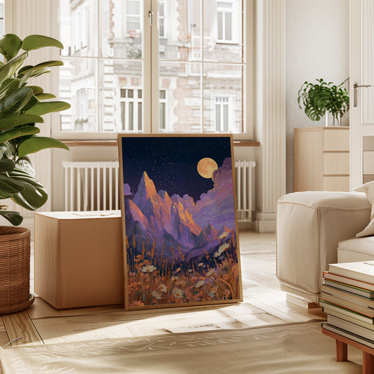 Moonlit Peaks and Meadow Serenades