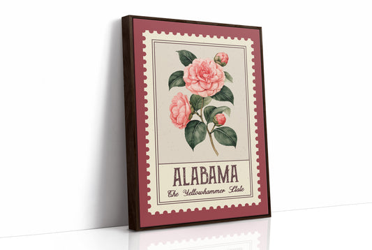 Alabama Camellia Postage Stamp