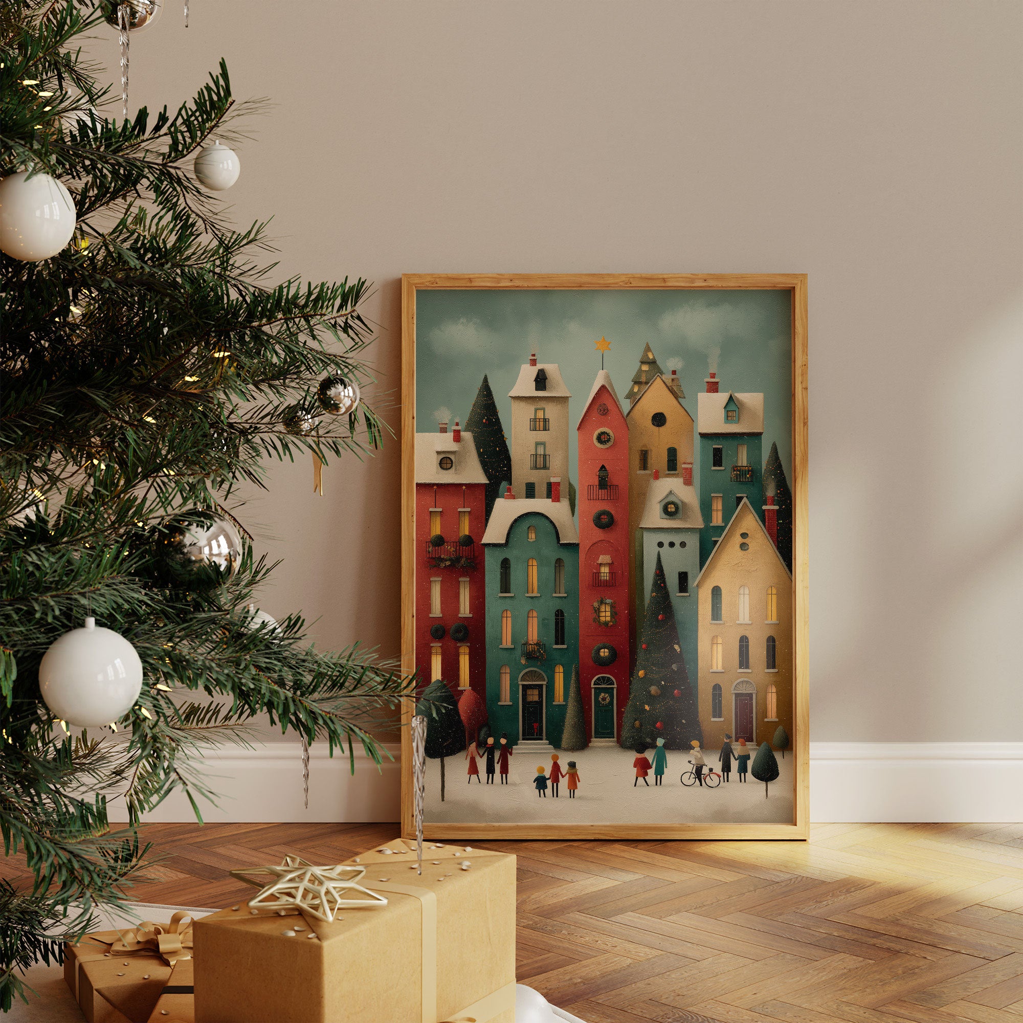 Colorful Houses Share Winter Stories