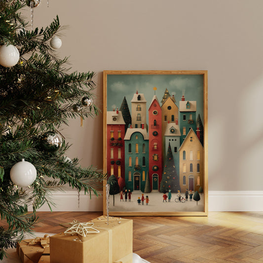 Colorful Houses Share Winter Stories