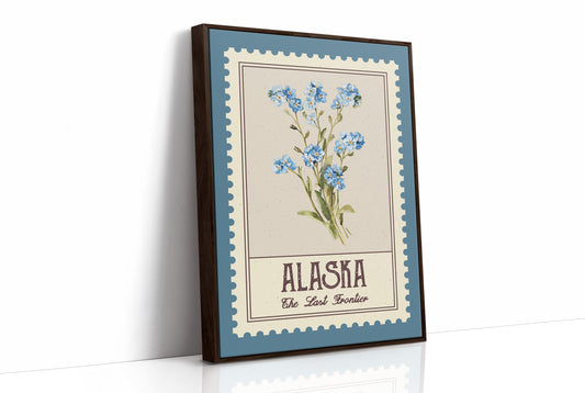Alaska Forget-Me-Not Watercolor Stamp