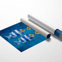 Striped Swimmers Meet At Sea