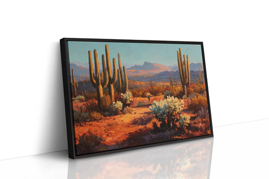 Copper Light Bathes Desert Giants