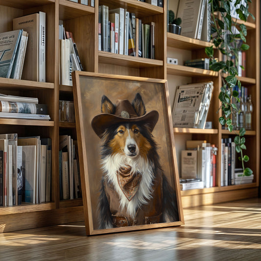 Rough Collie Sheriff of the High Plains