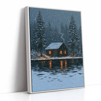 Snow Falling On The Cabin
