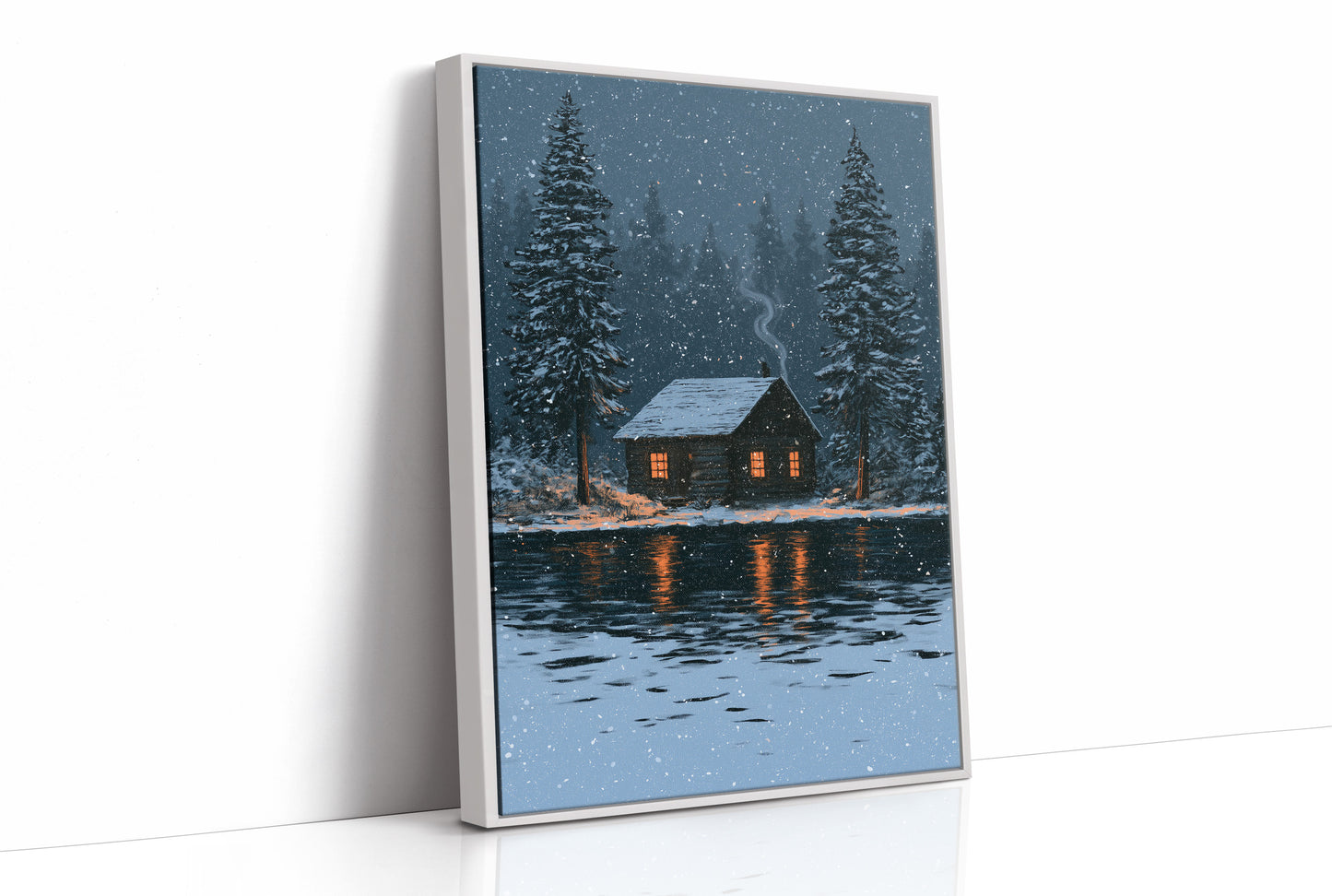 Snow Falling On The Cabin