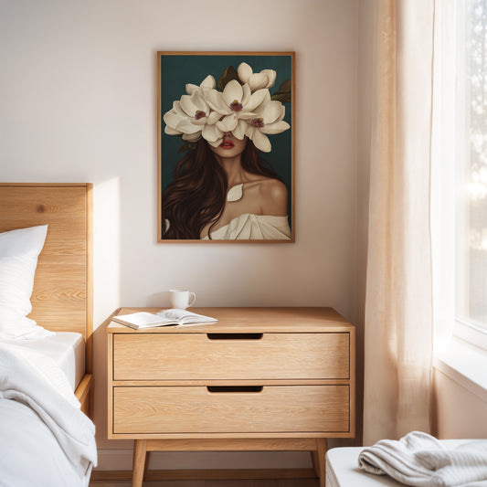 Crowned in Crimson Magnolia
