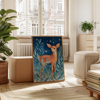 Fawn Among Starry Leaves