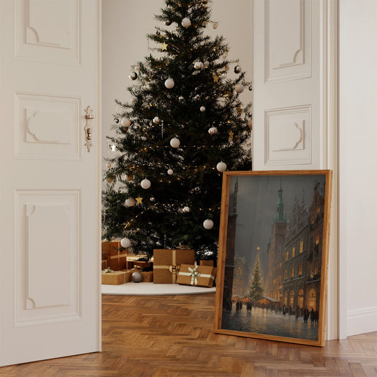 Winter Lights Dance Through Old Town