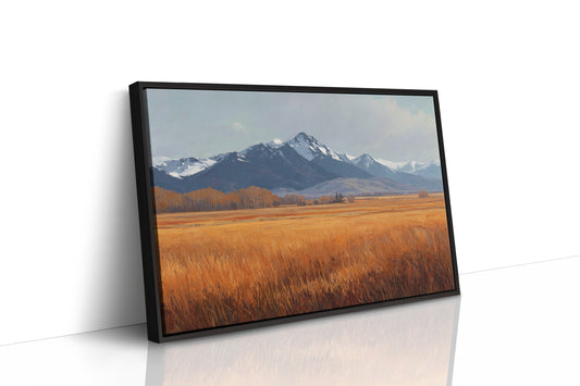 Autumn Wheat Bows To Snowy Peaks