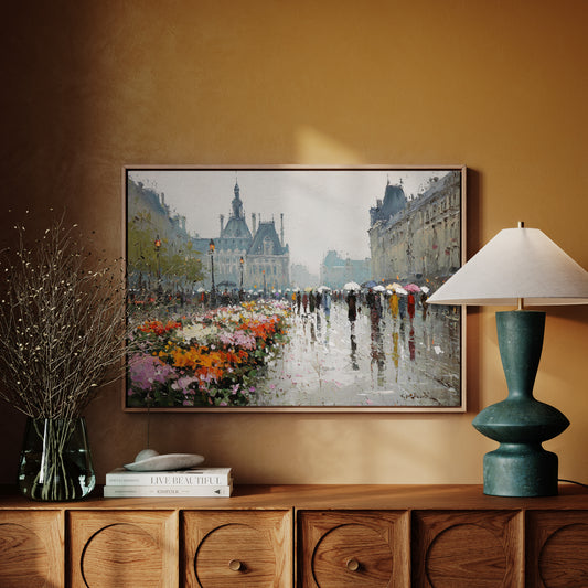Paris Blooms Through Silver Rain