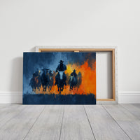 Cattle Drive Through Fire