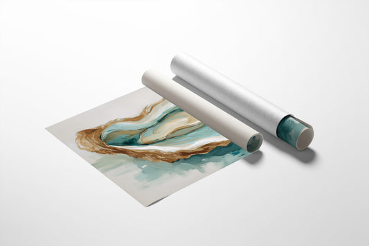 Tides Curl Within Pearl Shell