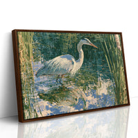 Heron, Marsh Reeds