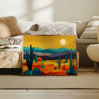 Saguaros Dance Under Golden Moons