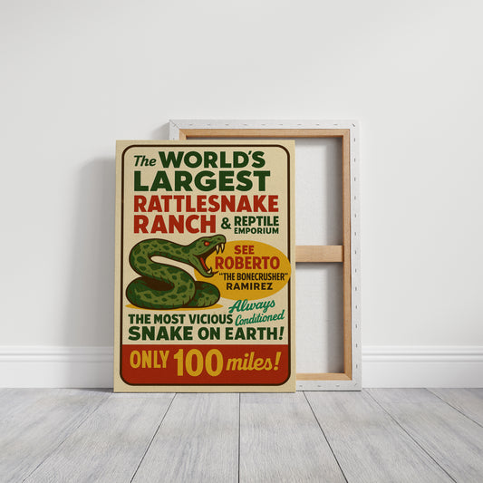 World’s Largest Rattlesnake Ranch Print