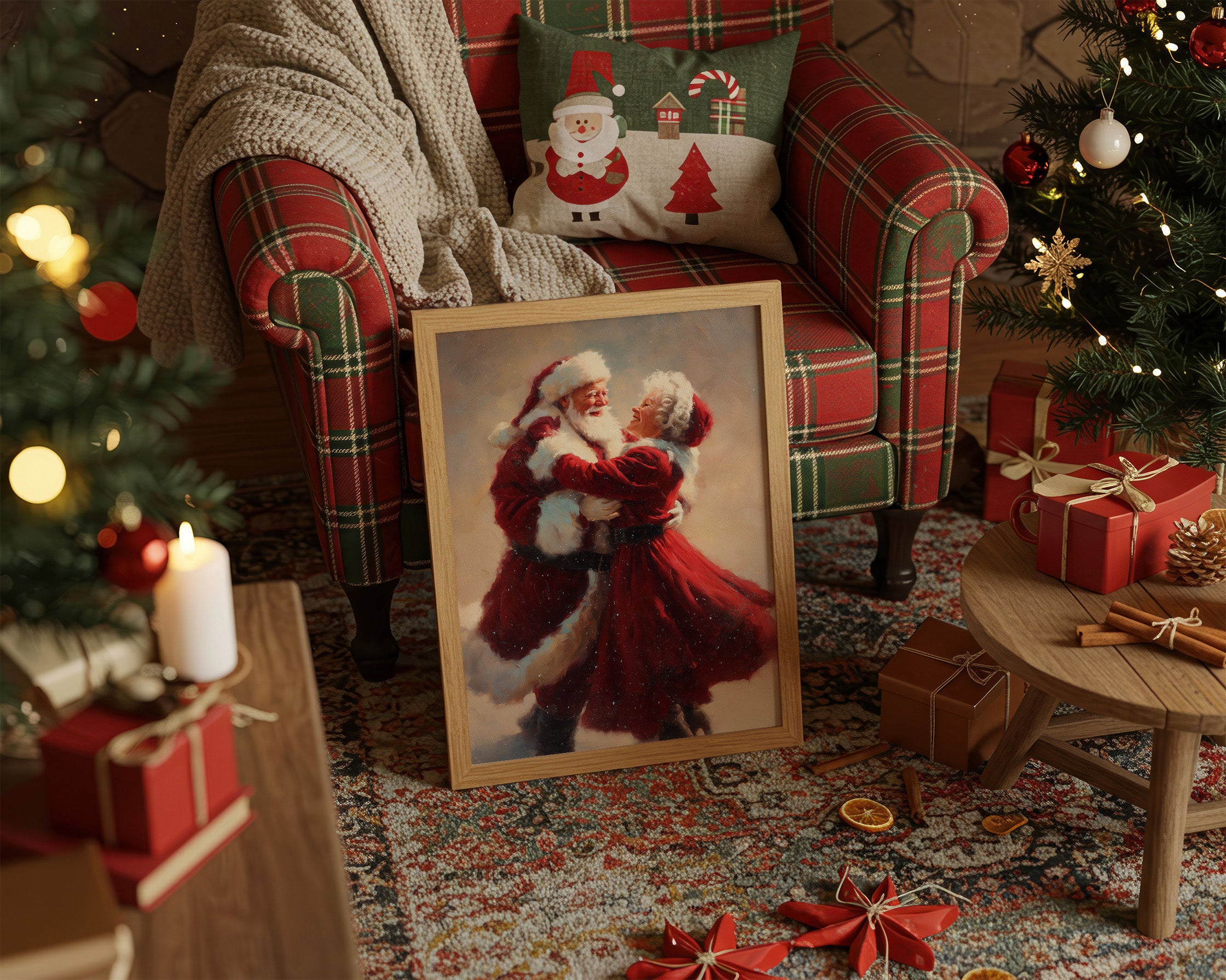 Love's Winter Dance In Crimson