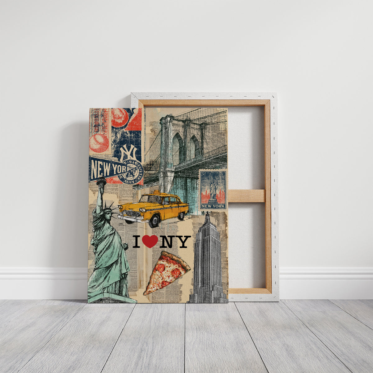 I Love NY: Vintage City Collage