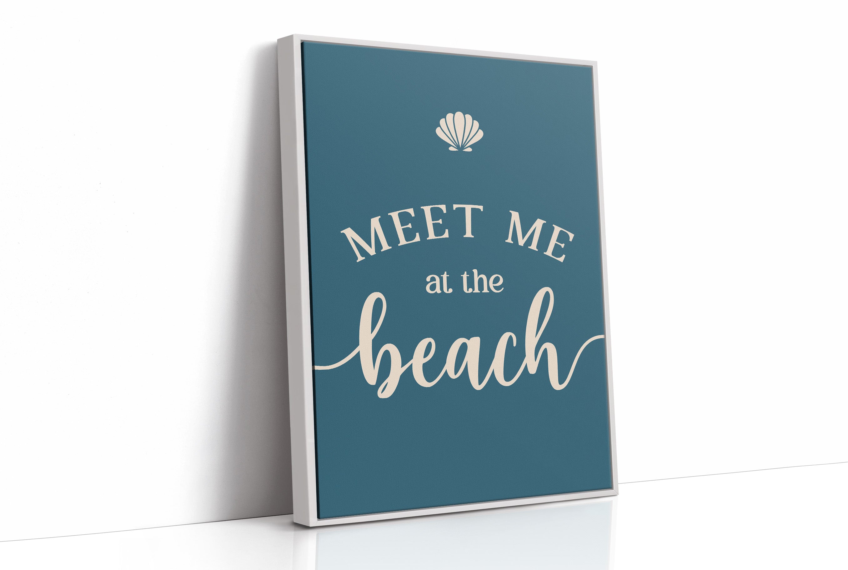 Coastal Invitation in Teal Depths